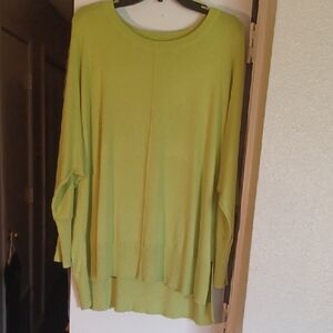New Directions Vibrant Green Sweater